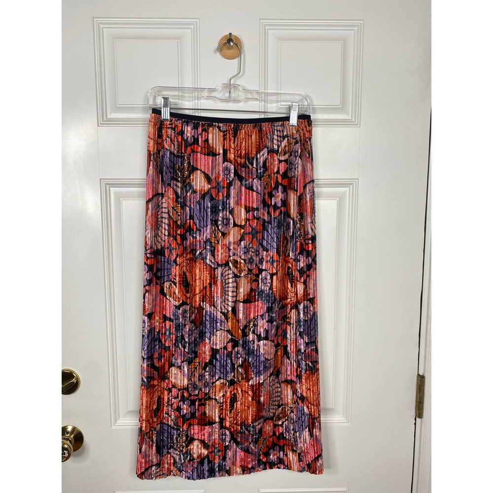 Maeve Anthropologie Tilda Pleat Velvet Midi Skirt - Picture 5 of 6
